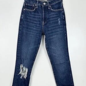 Free People | NWOT Women’s Stella Dark Wash Skinny High-Rise Denim Jeans Button